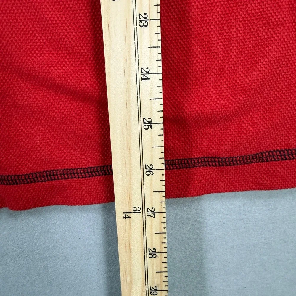 Vintage Guess Jeans T-Shirt Mens Large Red V-Neck Short Sleeve Streetwear Y2K - Picture 6 of 8